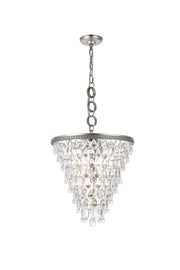 Elegant Lighting - 1219D18AS/RC - Five Light Pendant - Nordic - Antique Silver