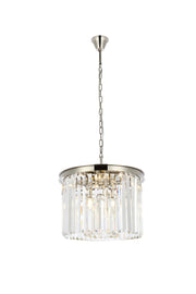 Elegant Lighting - 1238D20PN/RC - Six Light Pendant - Sydney - Polished Nickel