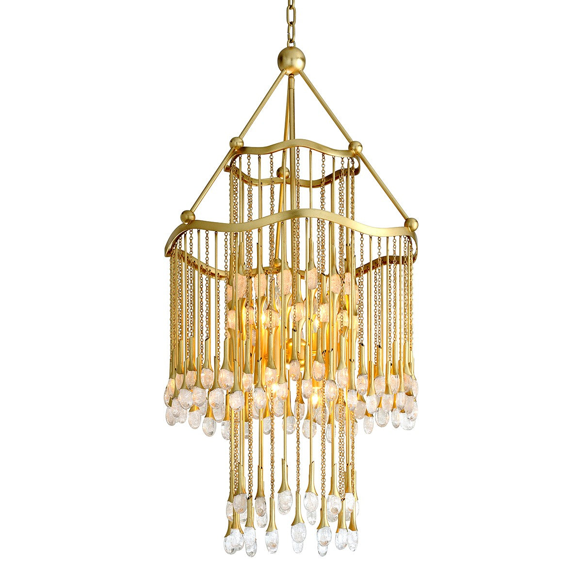 Corbett Lighting - 286-08-GL - Eight Light Chandelier - Kiara - Gold Leaf