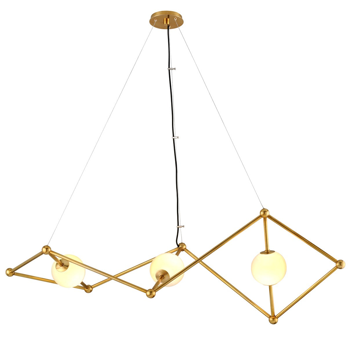 Corbett Lighting - 298-53 - Three Light Linear - Bickley - Vintage Brass