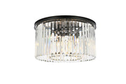Elegant Lighting - 1238F26MB/RC - Eight Light Flush Mount - Sydney - Matte Black