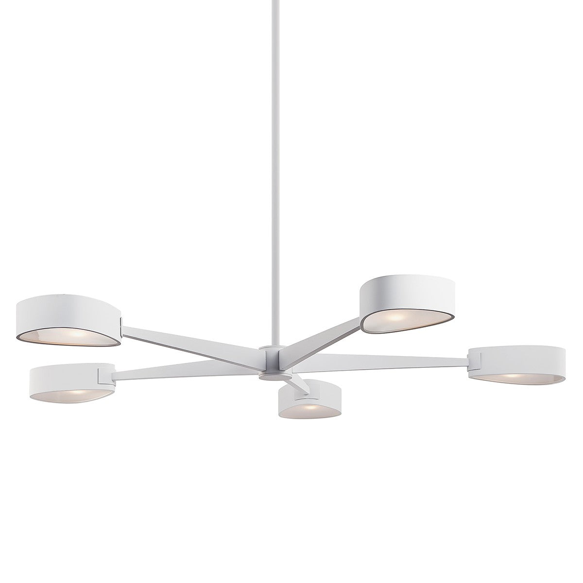 Troy Lighting - F7345-TWH - Five Light Chandelier - Allisio - Textured White