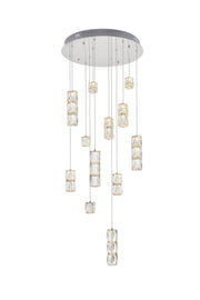 Elegant Lighting - 3500D24C - LED Pendant - Polaris - Chrome