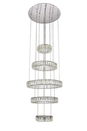 Elegant Lighting - 3503G5LC - LED Chandelier - Monroe - Chrome