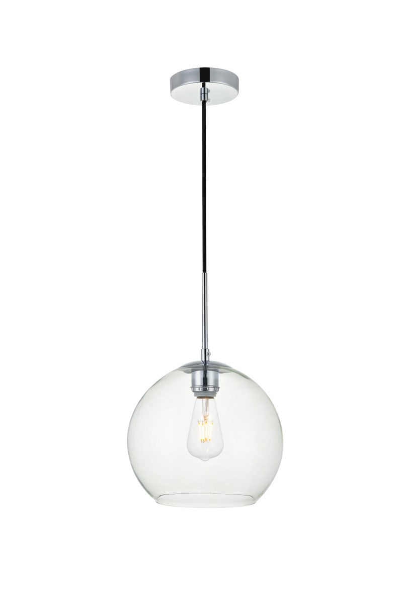 Elegant Lighting - LD2212C - One Light Pendant - BAXTER - Chrome and Clear