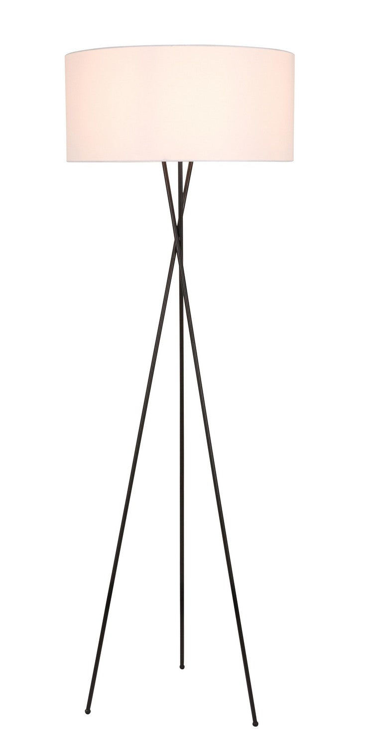 Elegant Lighting - LD6189BK - One Light Table Lamp - Cason - Black and White shade
