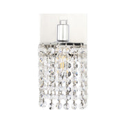 Elegant Lighting - LD7007C - One Light Wall Sconce - Phineas - Chrome and Clear Crystals