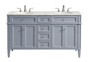 Elegant Lighting - VF12560DGR - Double Bathroom Vanity Set - Park Avenue - Grey