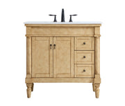 Elegant Lighting - VF13036AB - Single Bathroom Vanity - Lexington - antique beige