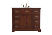 Elegant Lighting - VF15042TK - Single Bathroom Vanity Set - Americana - teak
