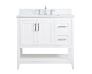 Elegant Lighting - VF16036WH-BS - Bathroom Vanity Set - Aubrey - White