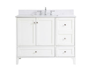 Elegant Lighting - VF18042WH-BS - Bathroom Vanity Set - sommerville - White