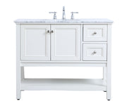 Elegant Lighting - VF27042WH - Single Bathroom Vanity Set - Metropolis - White