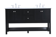 Elegant Lighting - VF27060BK - Double Sink Bathroom Vanity Set - Metropolis - Black