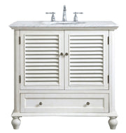 Elegant Lighting - VF30536AW - Single Bathroom Vanity - Rhodes - antique white