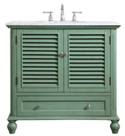 Elegant Lighting - VF30536VM - Single Bathroom Vanity - Rhodes - vintage mint
