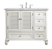 Elegant Lighting - VF30542AW - Single Bathroom Vanity - Rhodes - antique white