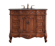 Elegant Lighting - VF38842TK - Single Bathroom Vanity Set - Oakland - teak