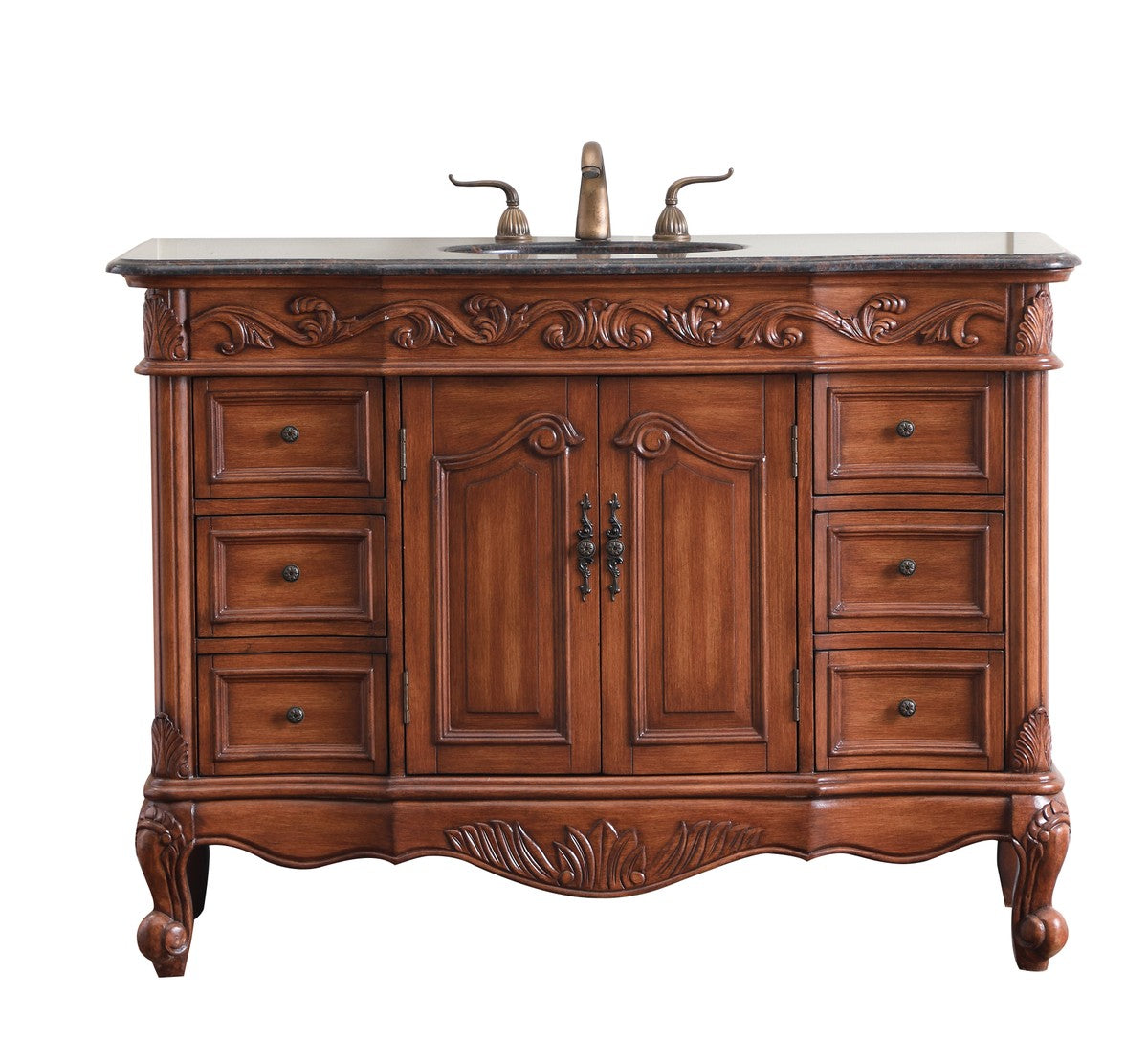 Elegant Lighting - VF38848TK - Single Bathroom Vanity Set - Oakland - teak