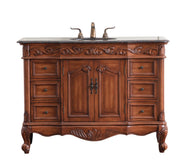 Elegant Lighting - VF38848TK - Single Bathroom Vanity Set - Oakland - teak