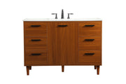 Elegant Lighting - VF47048MTK - Vanity Sink Set - Baldwin - Teak