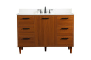 Elegant Lighting - VF47048MTK-BS - Vanity Sink Set - Baldwin - Teak