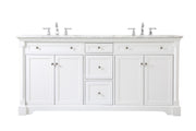 Elegant Lighting - VF53072DWH - Bathroom Vanity Set - Clarence - White