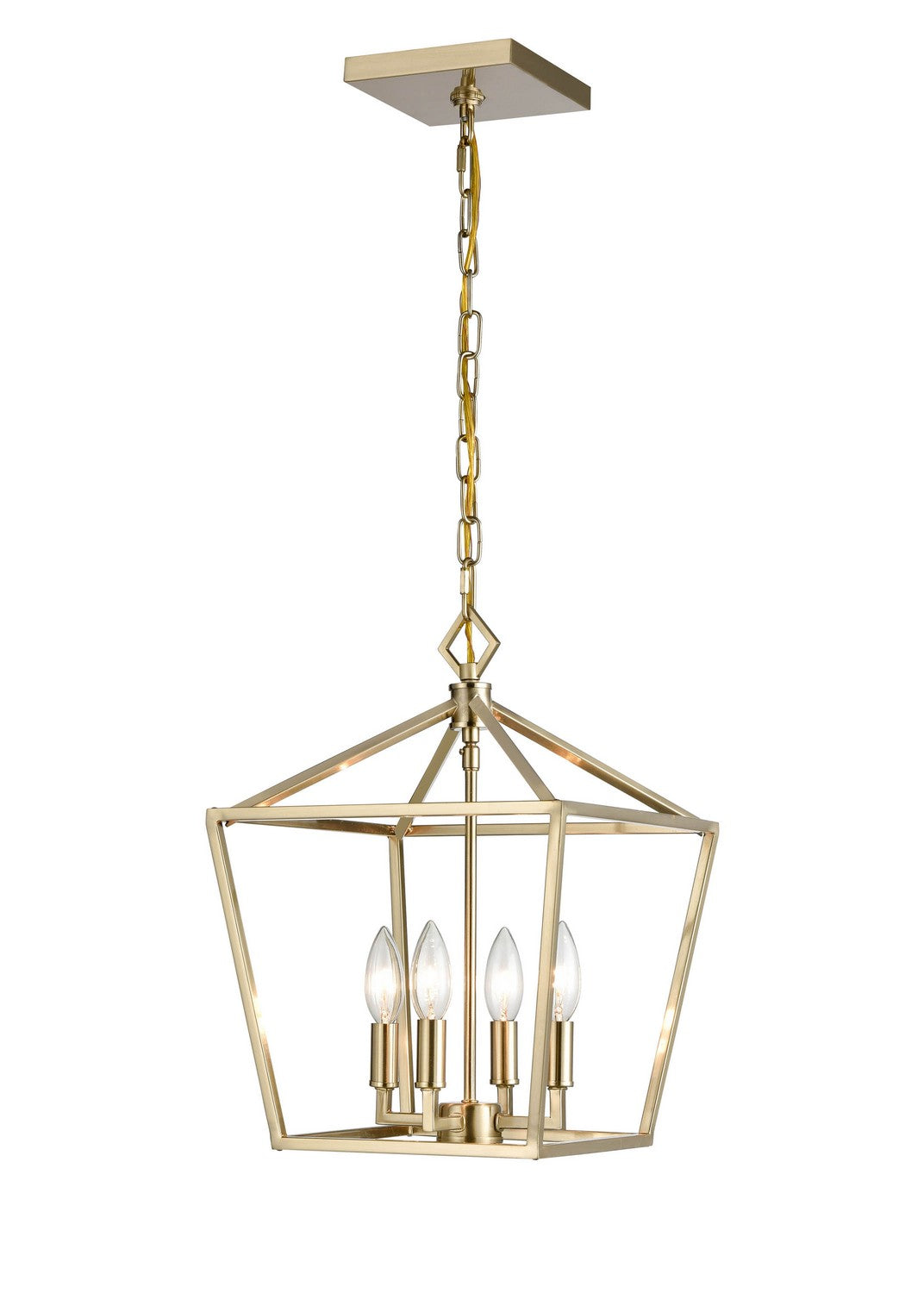 Millennium - 3234-MG - Four Light Pendant - Modern Gold