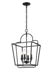 Millennium - 3237-MB - Four Light Pendant - Matte Black