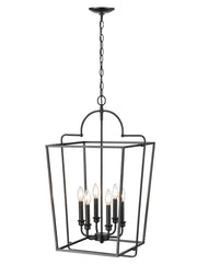 Millennium - 3238-MB - Six Light Pendant - Matte Black