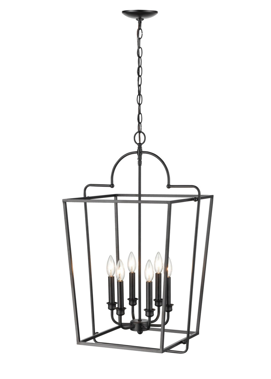 Millennium - 3238-MB - Six Light Pendant - Matte Black