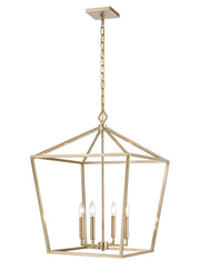 Millennium - 3254-MG - Four Light Pendant - Modern Gold