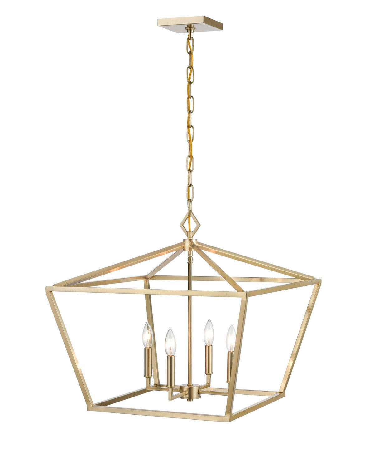 Millennium - 3294-MG - Four Light Pendant - Modern Gold