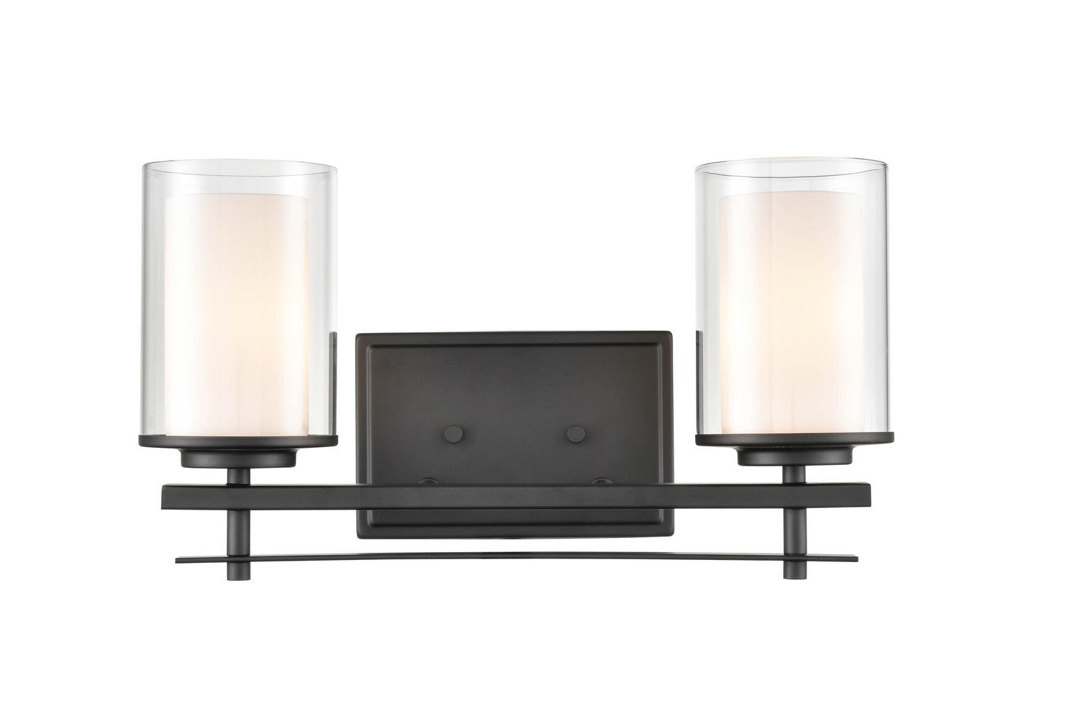 Millennium - 5502-MB - Two Light Wall Sconce - Huderson - Matte Black