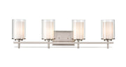 Millennium - 5504-BN - Four Light Wall Sconce - Huderson - Brushed Nickel