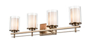 Millennium - 5504-MG - Four Light Wall Sconce - Huderson - Modern Gold
