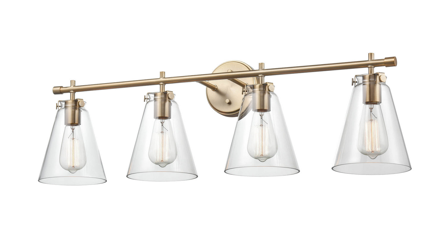 Millennium - 8124-MG - Four Light Vanity - Aliza - Modern Gold