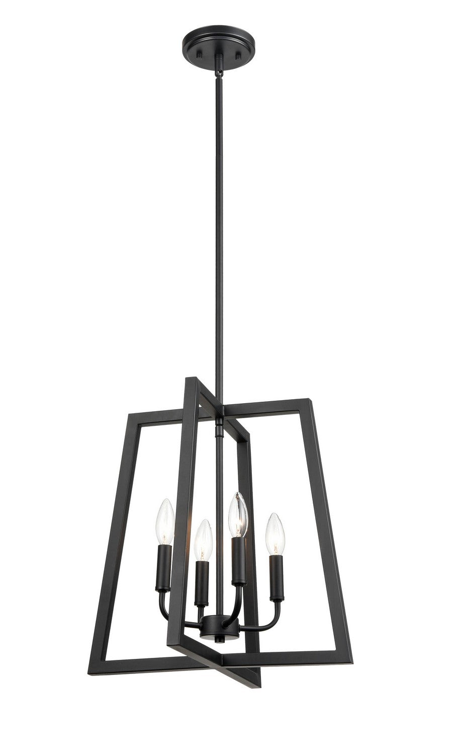 Millennium - 8144-MB - Four Light Pendant - Matte Black