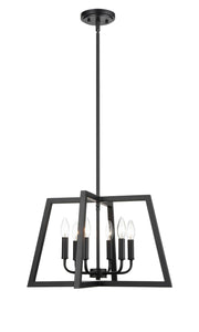 Millennium - 8146-MB - Six Light Pendant - Matte Black