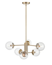 Millennium - 8156-MG - Six Light Chandelier - Avell - Modern Gold