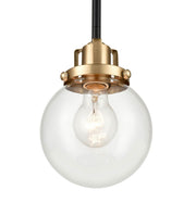 Millennium - 9201-MB/MG - One Light Pendant - Mellrosa - Matte Black + Modern Gold
