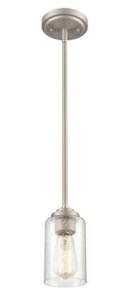 Millennium - 9601-SN - One Light Mini Pendant - Moven - Satin Nickel