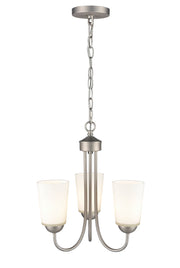 Millennium - 9803-SN - Three Light Chandelier - Ivey Lake - Satin Nickel