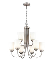 Millennium - 9809-SN - Nine Light Chandelier - Ivey Lake - Satin Nickel