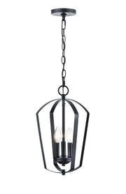 Millennium - 9823-MB - Three Light Chandelier - Ivey Lake - Matte Black