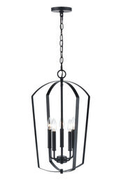 Millennium - 9825-MB - Five Light Chandelier - Ivey Lake - Matte Black