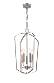 Millennium - 9825-SN - Five Light Chandelier - Ivey Lake - Satin Nickel