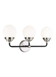 Visual Comfort Studio - 4487903-962 - Three Light Wall / Bath - Cafe - Brushed Nickel