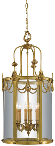 Metropolitan - N850906 - Six Light Foyer Pendant - Metropolitan Family - Doré Gold