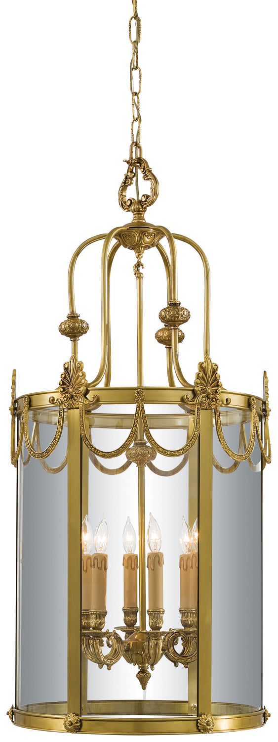 Metropolitan - N850906 - Six Light Foyer Pendant - Metropolitan Family - Doré Gold